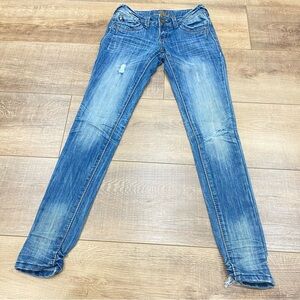Almost Famous Light Blue Skinny Jeans low rise pants